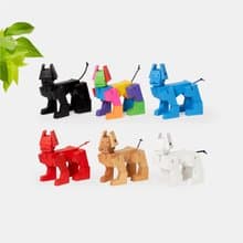 Milo Cubebot酷比狗【經典迷你】木製變形積木機器狗造型益智玩具