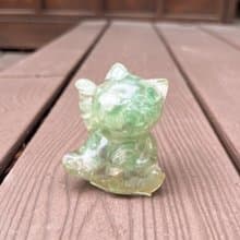 水晶擺飾【招財貓 螢石】開智慧 創意思考 分析能力