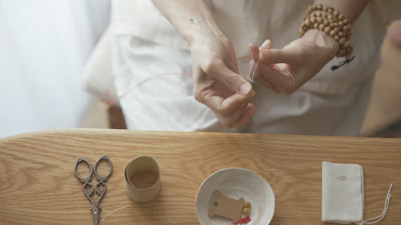 【影片教學】月老香火加持 祕魯聖木 蠟線手繩 DIY材料包 母親節