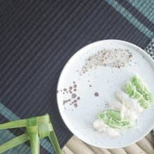 Set 2, Green mint Housewarming, Home Gifts, placemat, table mat, jute platemat