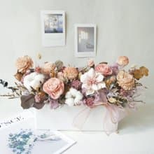 長盆大型乾燥花盆花【溫柔的你】乾燥花盆花/開幕賀禮/開店禮