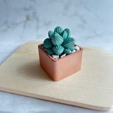 仙人掌造型擴香石 可滴精油 仿真多肉盆栽擺飾 禮物