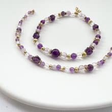 【星座雙鍊 天蠍座】水象星座 紫水晶 水晶手鍊