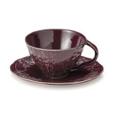 Lienリアンカップソーサー　パープル　cup and saucer