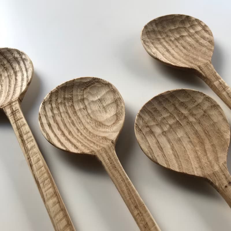 クリの木のサーバースプーン