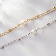 光點 | 淡水珍珠 / 金鍊 / 銀鍊 / 單件款 | 天然珍珠手鍊