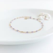 紫水晶 + 小金球 x 14KGF手鍊 • 點點星河系列