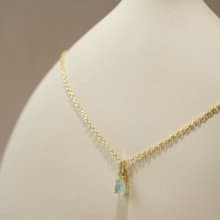 三月誕生石 海藍寶項鍊