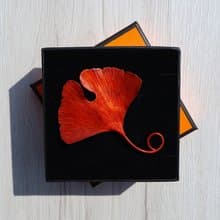 【訂製】銀杏葉吊飾|鑰匙圈|書籤|紅銅|純手工|手作禮物