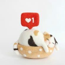 羊毛氈手作 IG點贊 胸針/別針/磁鐵 原創飾品 兒童閨蜜交換禮物