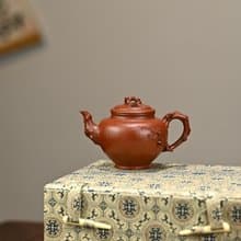梅報春 全手工 拍陶手雷罡作品師承范偉群容量150cc家藏朱泥