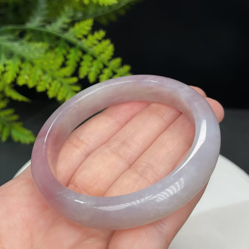 馬達加斯加 紫色粉晶手鐲 56MM 老料紫粉冰飄玫瑰石英 個人魅力