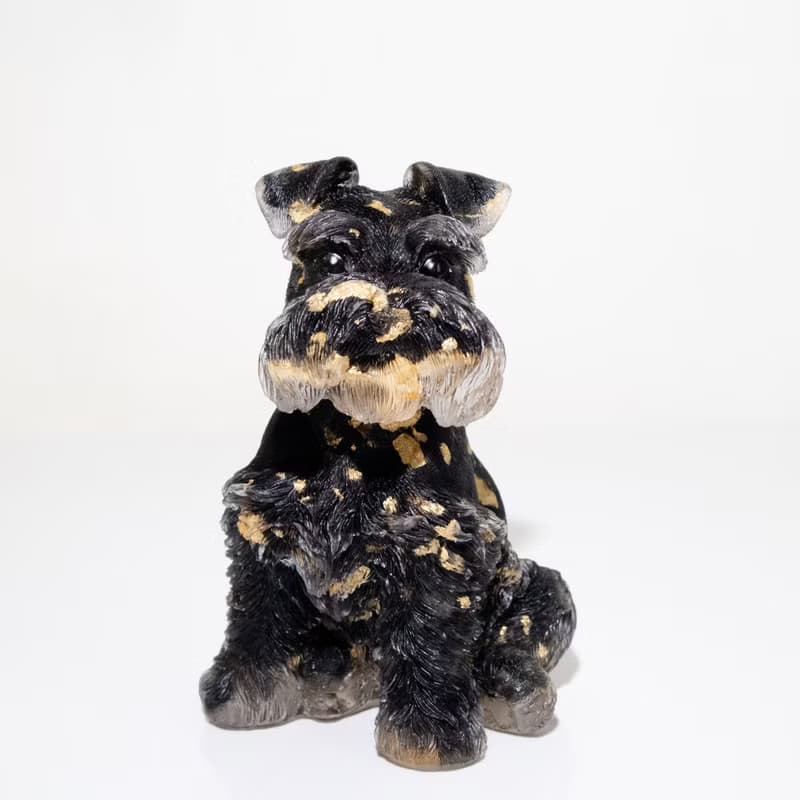 水晶 雪納瑞 XL號 | 天然石擺飾 |新年禮物 新年裝飾|寵物 狗狗