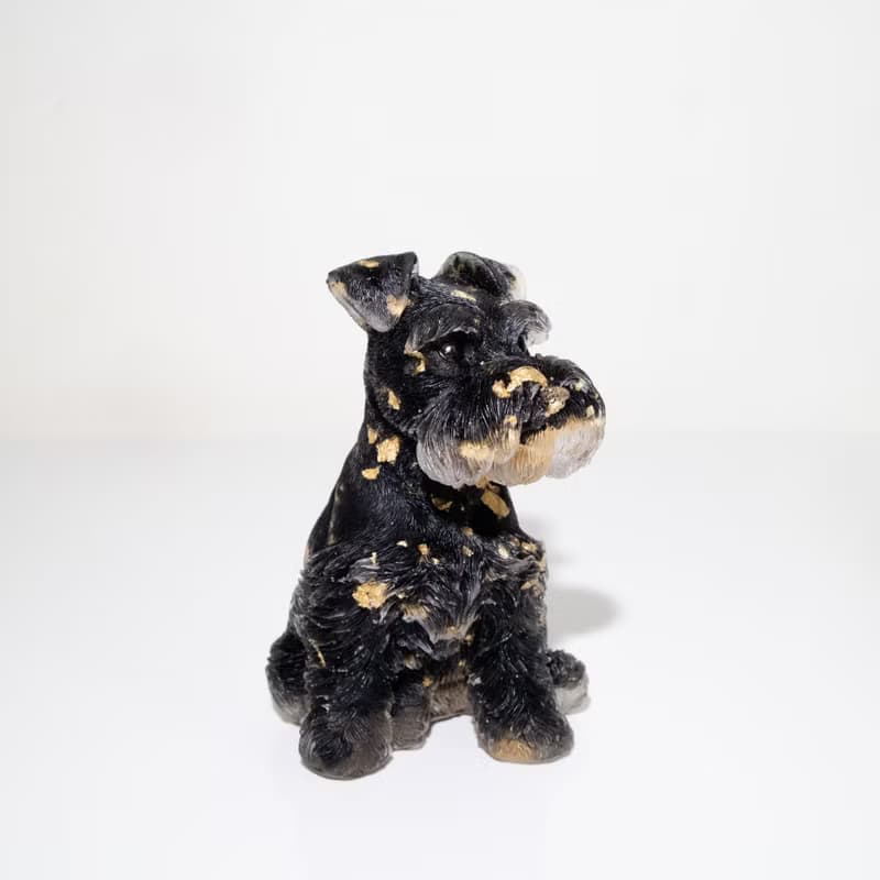 水晶 雪納瑞 XL號 | 天然石擺飾 |新年禮物 新年裝飾|寵物 狗狗