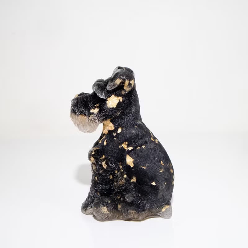 水晶 雪納瑞 XL號 | 天然石擺飾 |新年禮物 新年裝飾|寵物 狗狗