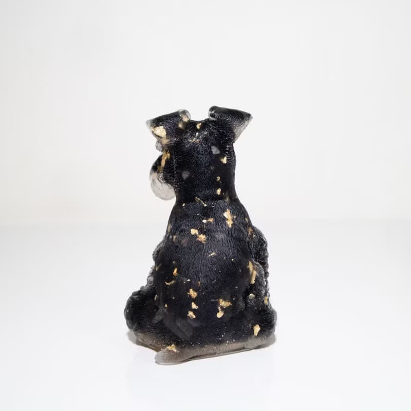 水晶 雪納瑞 XL號 | 天然石擺飾 |新年禮物 新年裝飾|寵物 狗狗