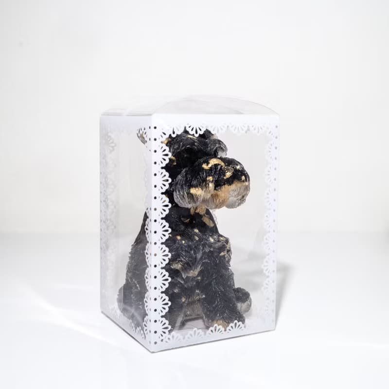 水晶 雪納瑞 XL號 | 天然石擺飾 |新年禮物 新年裝飾|寵物 狗狗