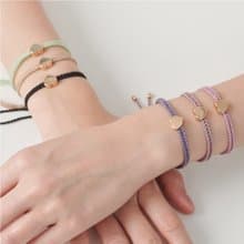 L.H 串心編織手鍊(可調節式)