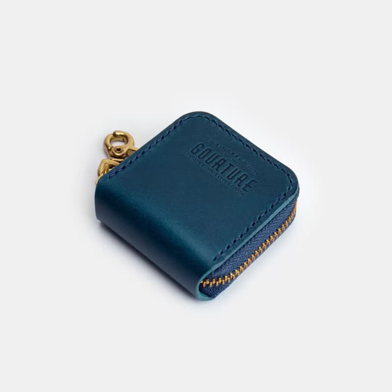 GOURTURE - MINI 方形拉鍊零錢包 / 迷你方包【丹品藍】
