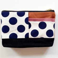 手拿包 Canvas clutch pouch bag pink color YKK zipper 化妝包/收納袋