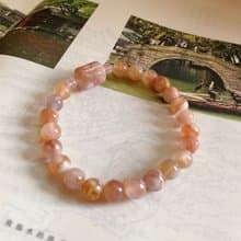 櫻花作意開。天然櫻花瑪瑙手鏈 氣質 文藝