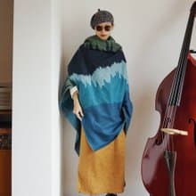 山川湖海 秋冬保暖蓋毯圍巾披肩 義大利進口雙層軟羊毛料