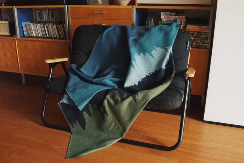 山川湖海 秋冬保暖蓋毯圍巾披肩 義大利進口雙層軟羊毛料