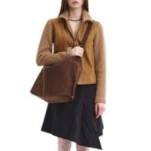 韓國製 MUR NUOVO 手袋/單肩包/手提袋 (Suede Dark Brown)
