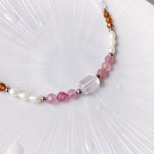 MH純銀天然石系列_親愛的花束_粉晶