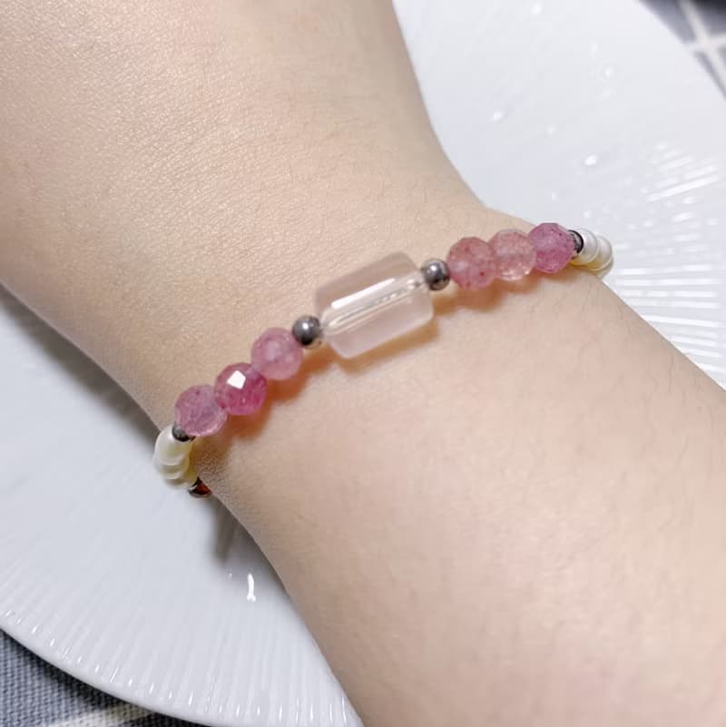 MH純銀天然石系列_親愛的花束_粉晶