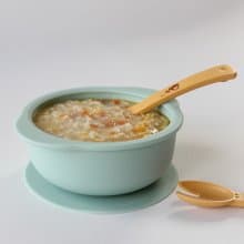 韓國【Mother's Corn】小太陽矽膠餐碗(湖水綠)