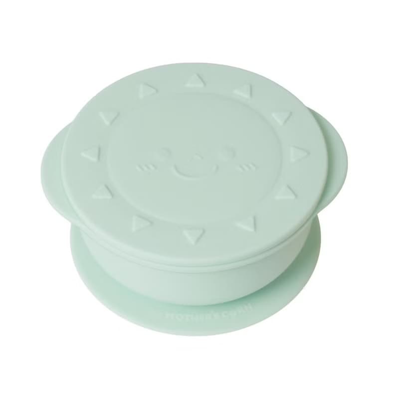 韓國【Mother's Corn】小太陽矽膠餐碗(湖水綠)