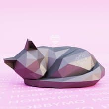DIY Paper Sleeping Cat 3D Papercraft Printable PDF