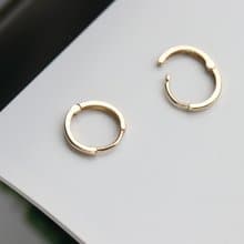 14K 10mm圓耳扣耳環 (內徑 8 mm) (單個)