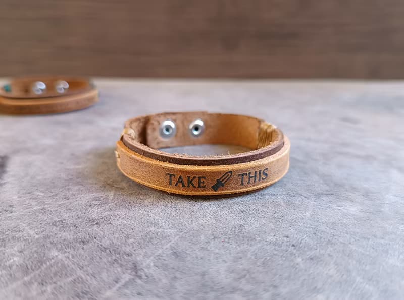 It's Dangerous To Go Alone - Adventure Duo Leather Bracelets Set, Gamers Couple
