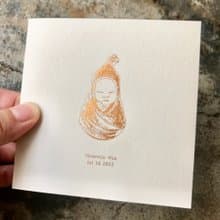 彌月卡/訂做手繪圖+姓名/100張