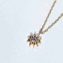 TOPK18YG/PG×Diamond 0.02ct  -Necklace-  Allison