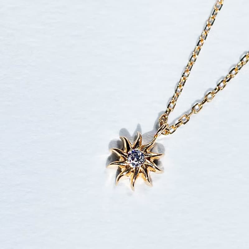 TOPK18YG/PG×Diamond 0.02ct  -Necklace-  Allison