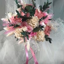 手綁花束 乾燥花 / 永生花  新娘捧花 BOU-01