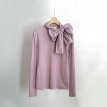 Ángeles-大女孩-蝴蝶結高領上衣