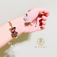 碧璽奧剛熊編織手鏈/開運招財/水晶療癒/母親節禮物/送禮/奧剛能
