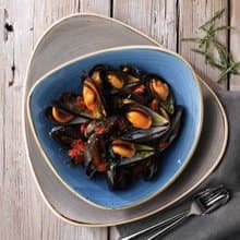 英國Churchill | STONECAST點藏系列海水藍-23.5 CM三角餐碗