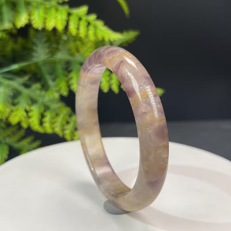 精品 羽毛極光23水晶手鐲 57+MM 冰透閃片星光 連接靈性 能量凈化
