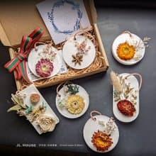 夢幻植物擴香石禮盒,自由選 1片/2片,永生花禮,香磚