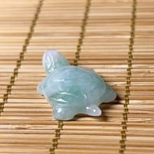 【吉祥‧長壽】飄花翡翠烏龜 | 天然緬甸A貨翡翠 | 送禮