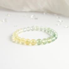 黃綠漸變萄葡石 - 希望之石×提升運勢×重拾希望 - 天然水晶手環
