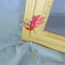 巧遇見心花束-自鎖飾-水晶花胸針-0673