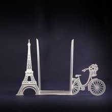 Unique Metal Bookends - Oh Paris - shelf decor // decorative book holders //