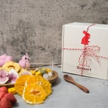 【禾果】可愛小兔綜合果乾&果茶禮盒-中秋禮盒
