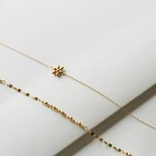 純18K 小花手鍊 輕珠寶 送禮 可愛
